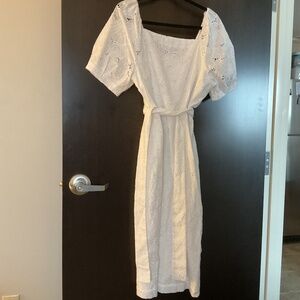 NWT Ann Taylor cotton dress with lace detailing